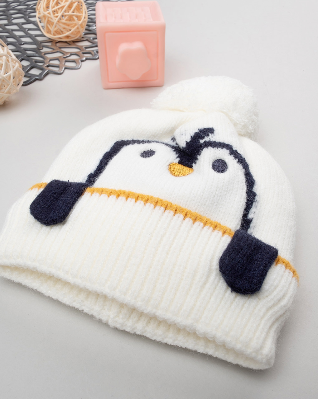 Berretto invernale bimbo pinguino