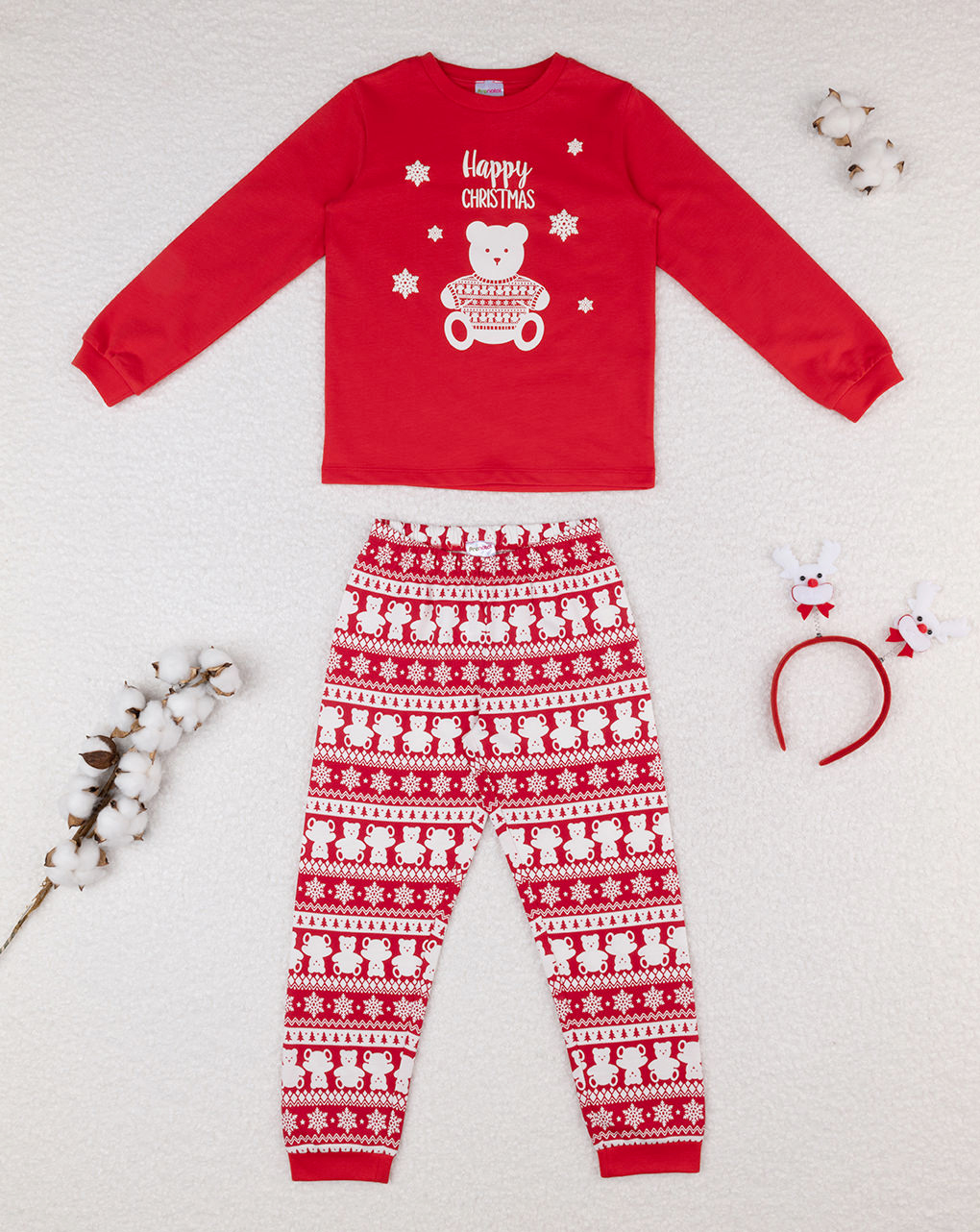 Pigiama natale bimbo kid organic cotton