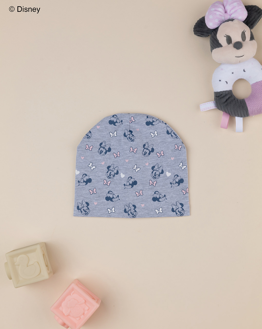 Berretto bimba grigio minnie