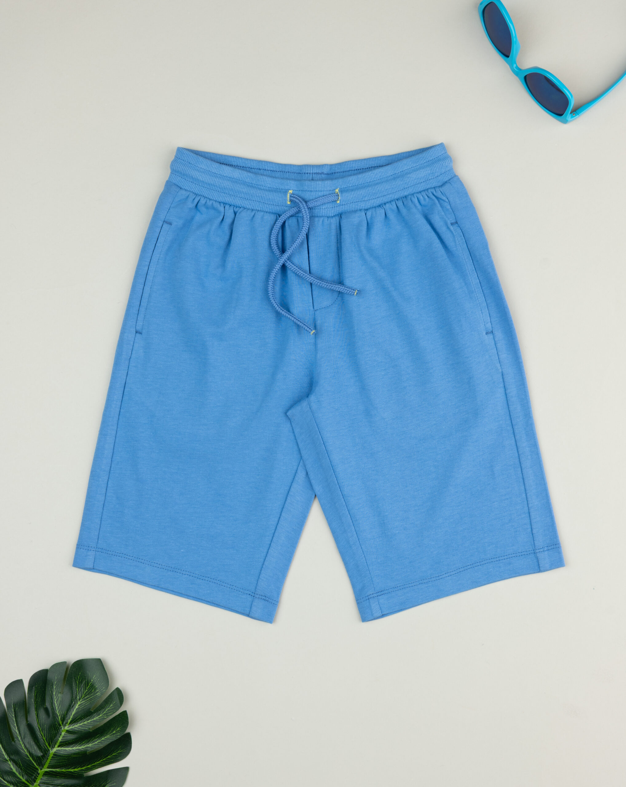 Pantalone corto bambino bluette