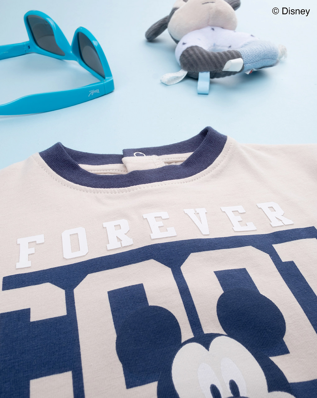 T-shirt bimbo mickey mouse beige