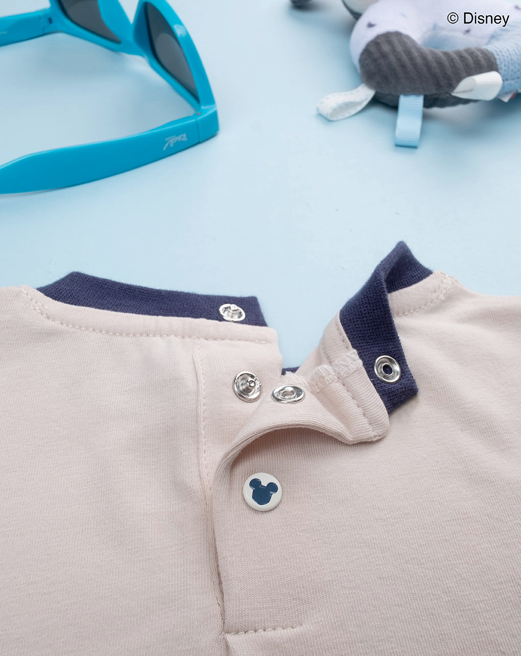T-shirt bimbo mickey mouse beige