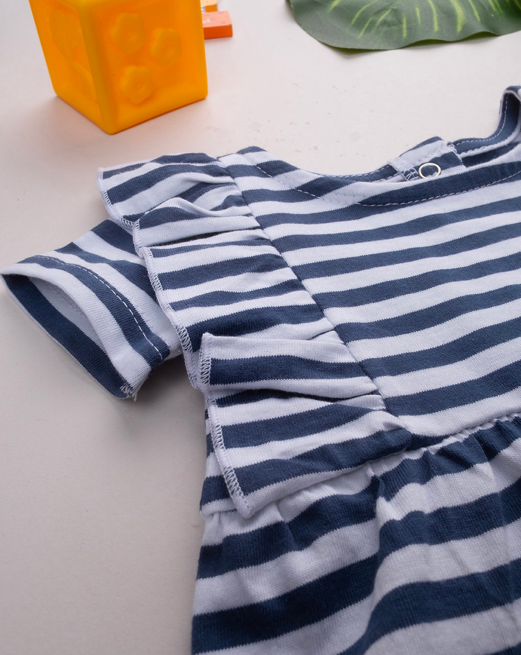 Abito bimba rigato blu