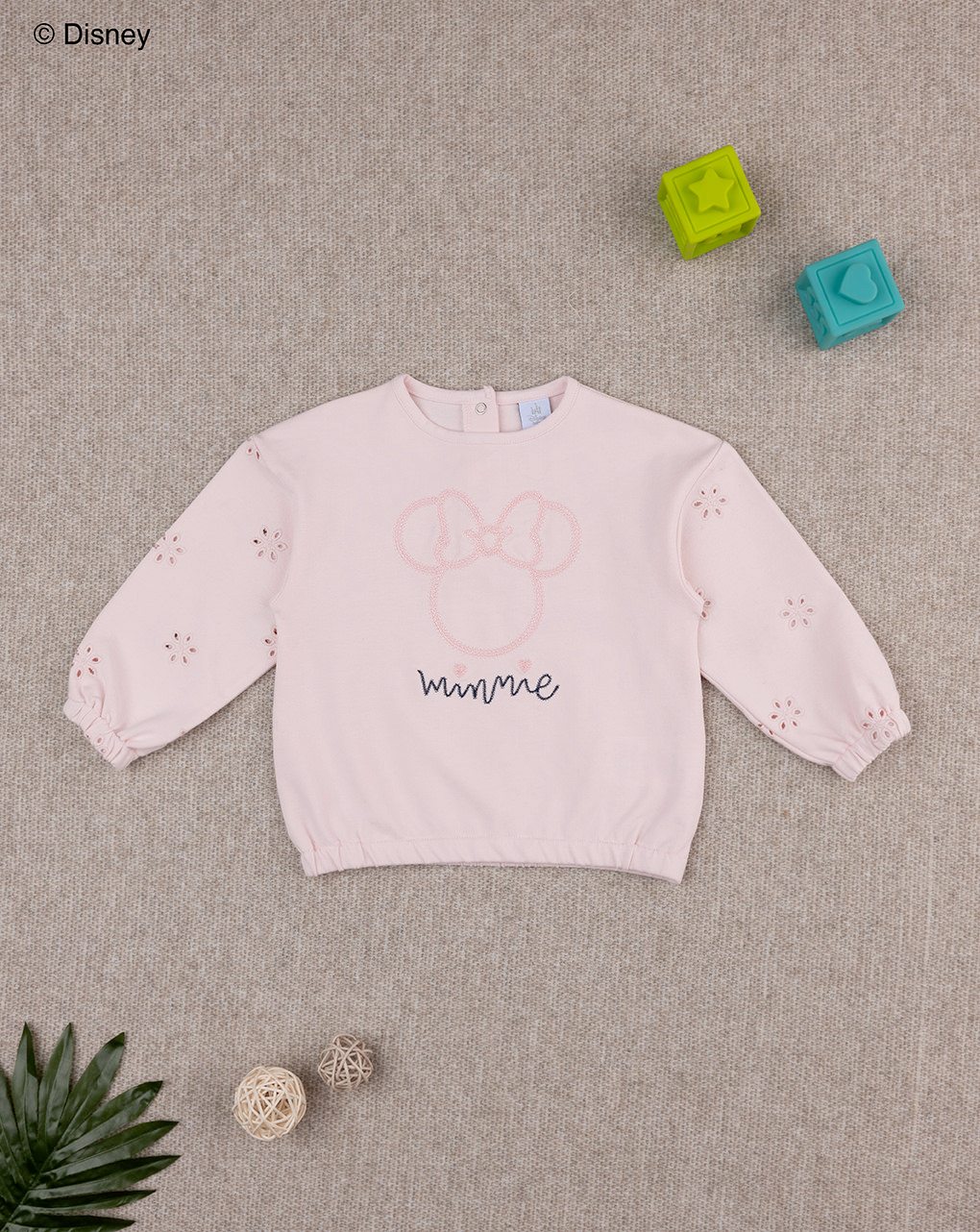 Felpa rosa bimba disney minnie