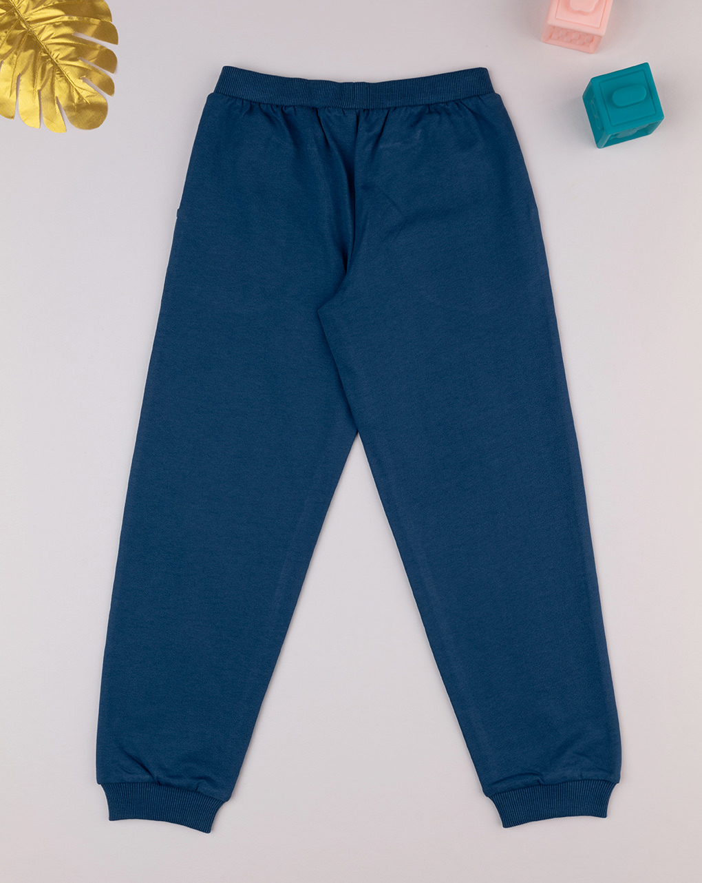 Pantalone bimba blu fiocchi