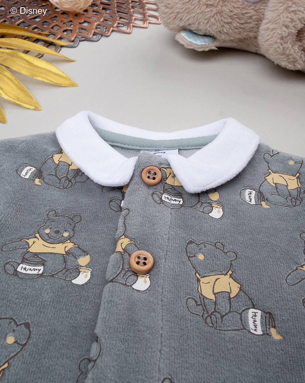 Tutina ciniglia verde neonato winnie the pooh