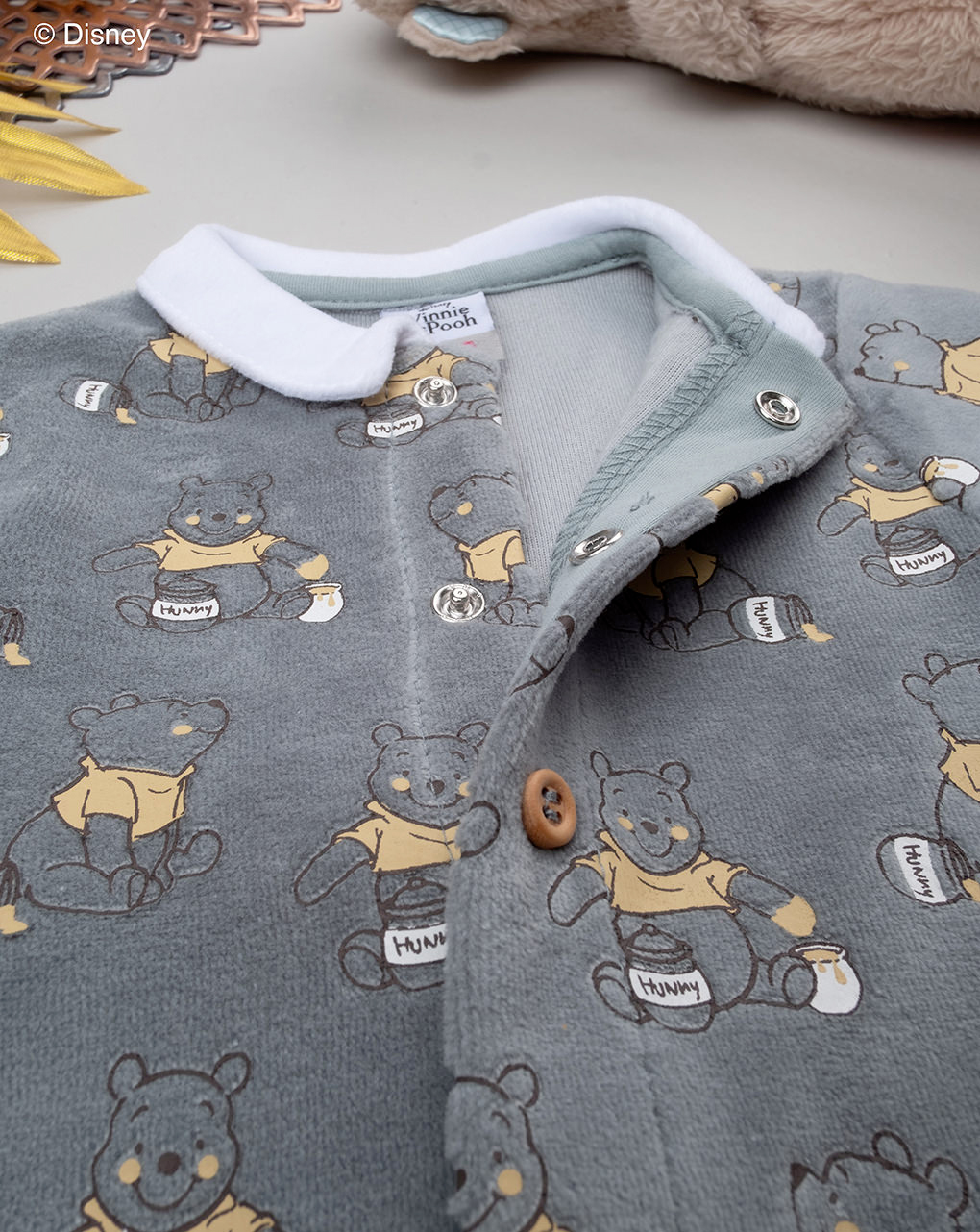 Tutina ciniglia verde neonato winnie the pooh