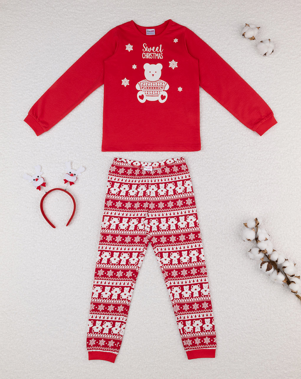Pigiama natalizio bimba organic cotton