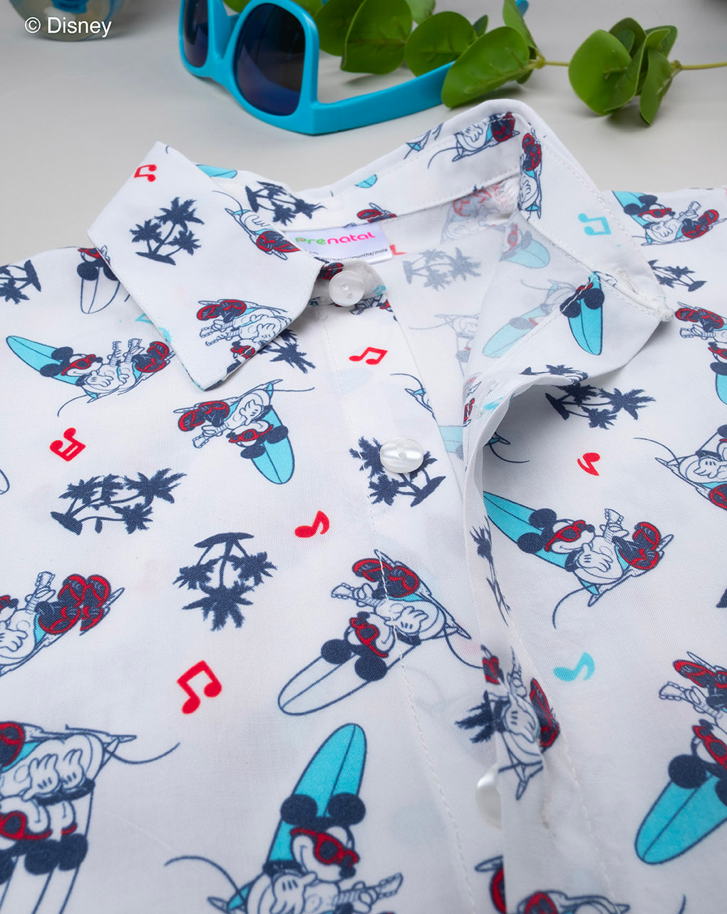 Camicia bimbo fantasia organic cotton
