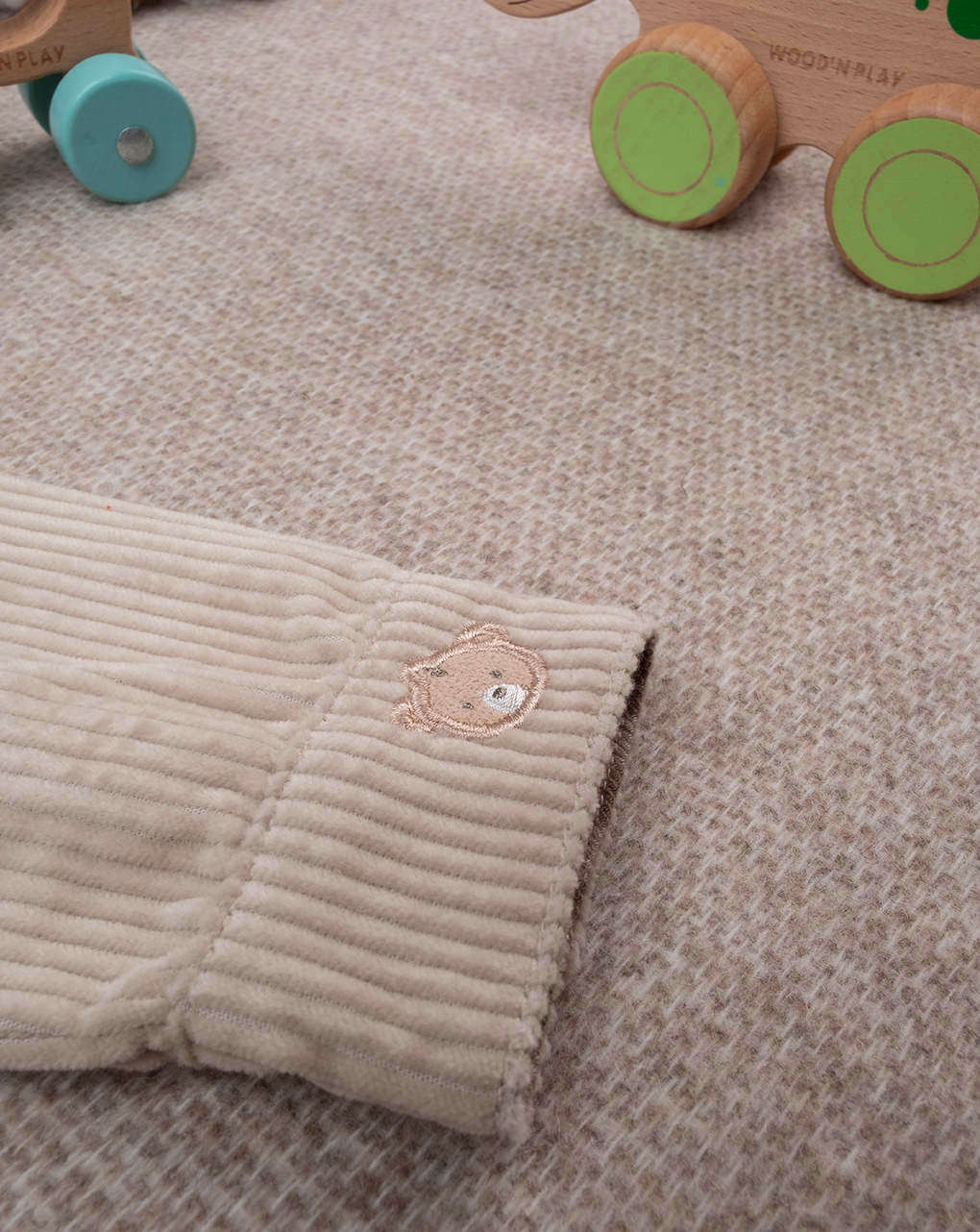 Camicia velluto bimbo marrone