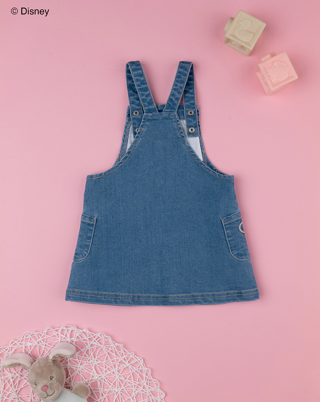 Salopette denim bimba minnie