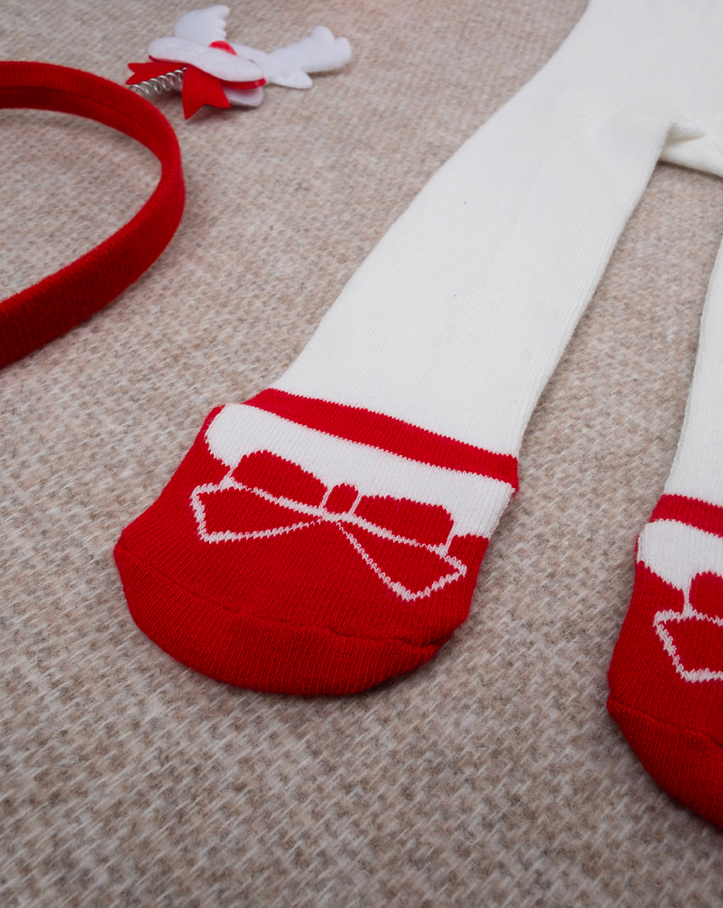 Completo bimba rosso organic cotton