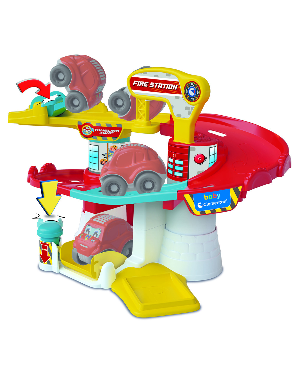 Stazione dei pompieri tumbling cars - 18m+ - baby clementoni
