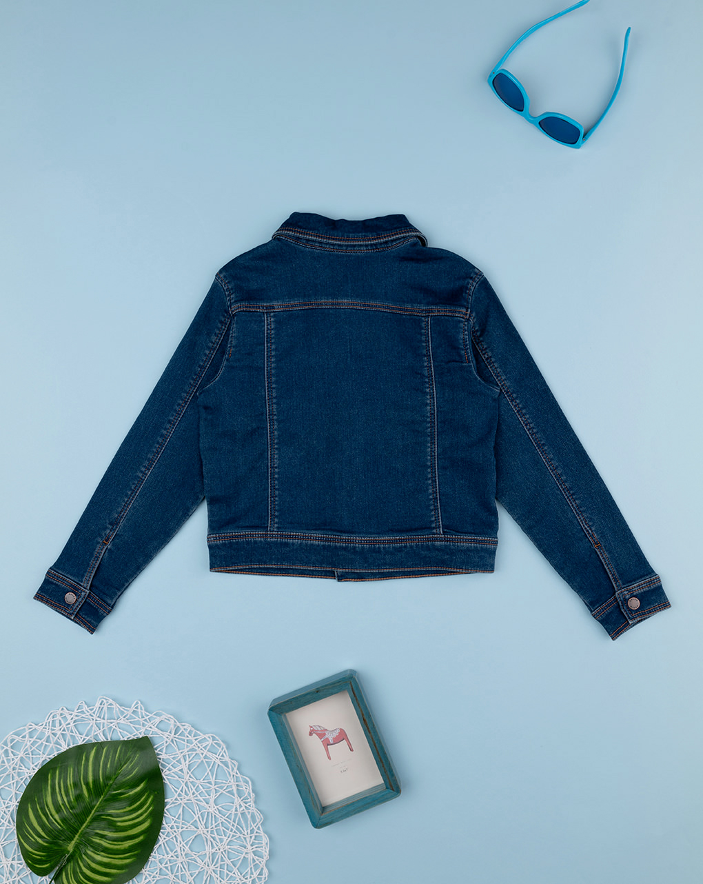 Giubbino denim scuro bimbo