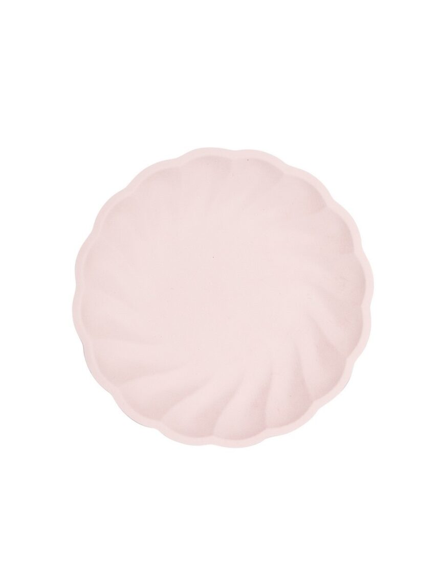 Piatto rotondo vert 19 cm - 6 pezzi -  rosa