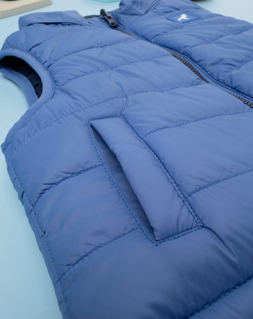 Smanicato bimbo blu nylon ricilato