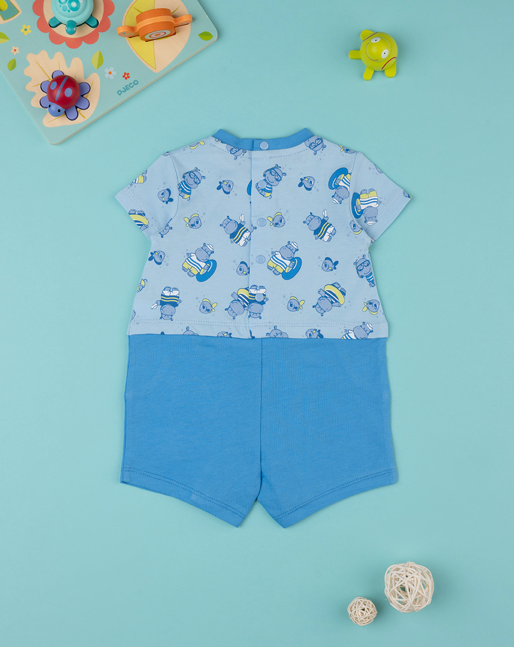 Pagliaccetto Estivo Maniche Corte Neonato - Tuta Dinosauro Leggera Per Foto, Feste E Quotidiano - Foto 10