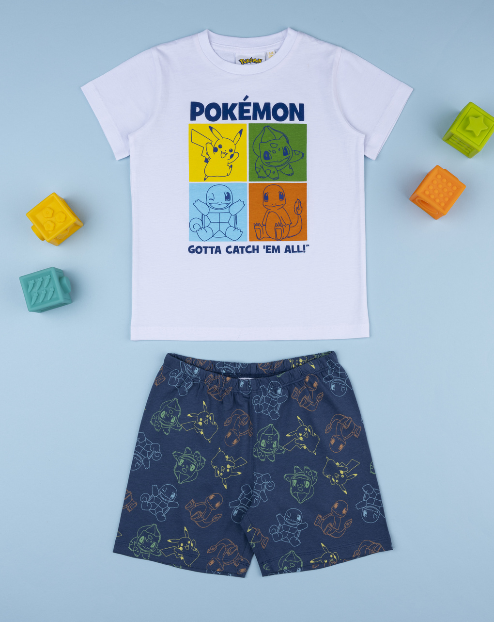 Pigiama due pezzi corto bambino pokemon