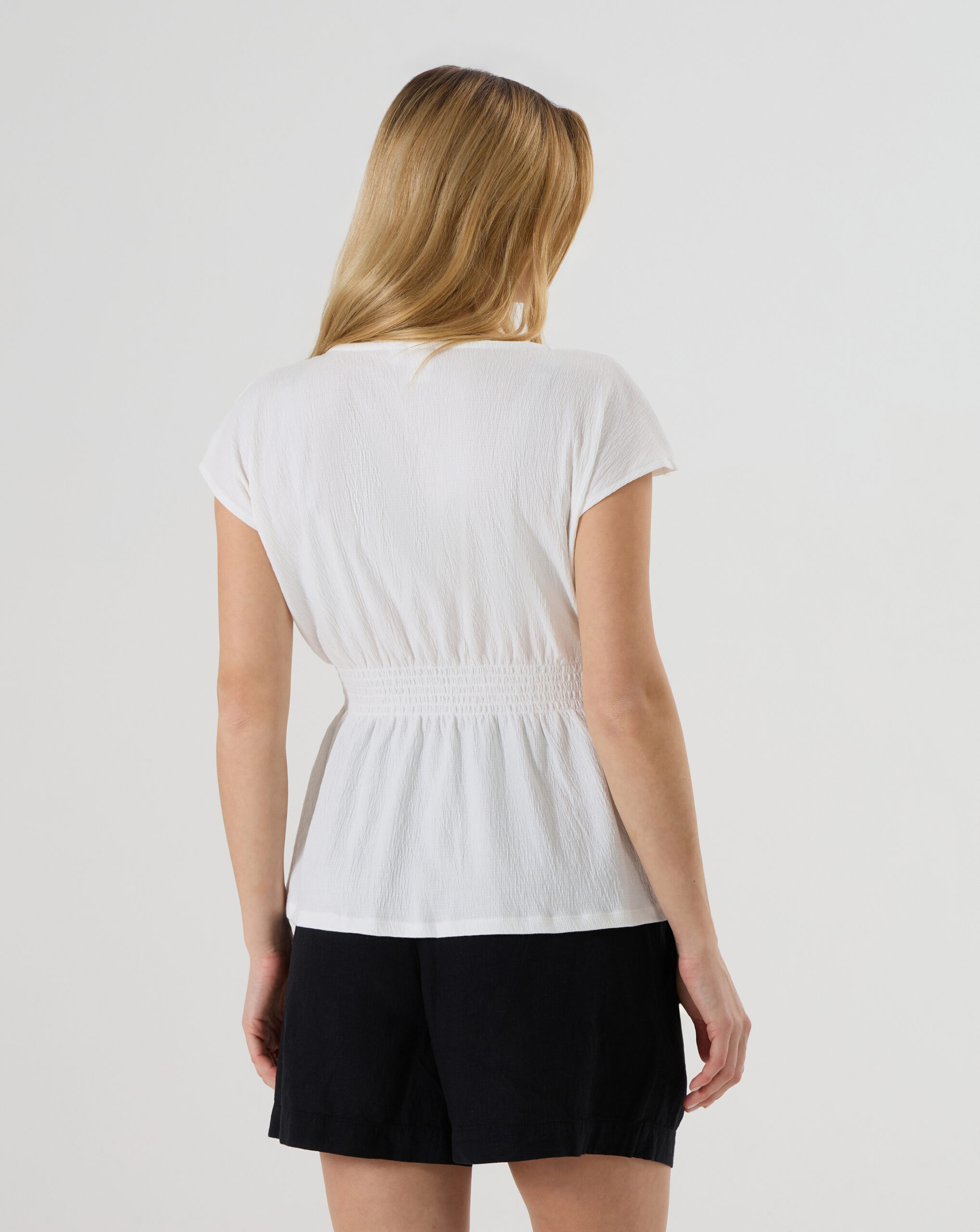T-shirt premaman bianca manica corta