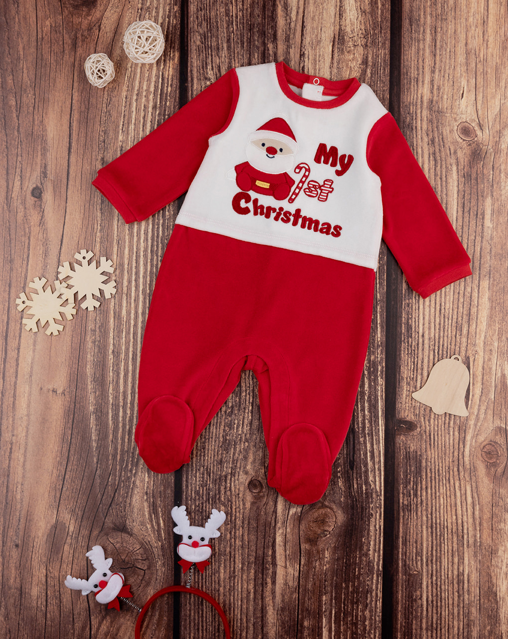 Tutina ciniglia bimbo "christmas"
