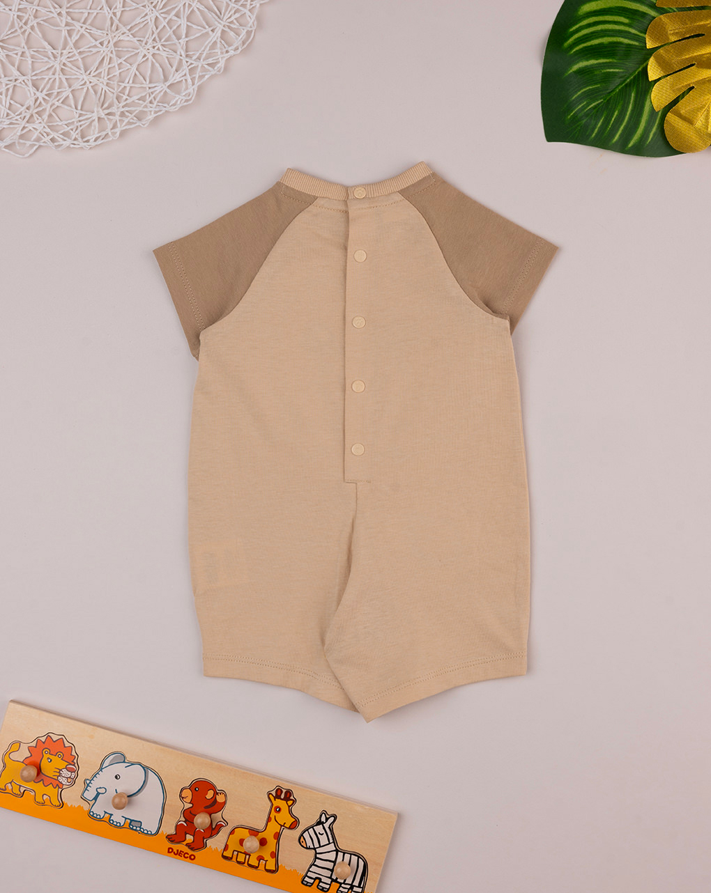 Tutina corta neonato "leone"