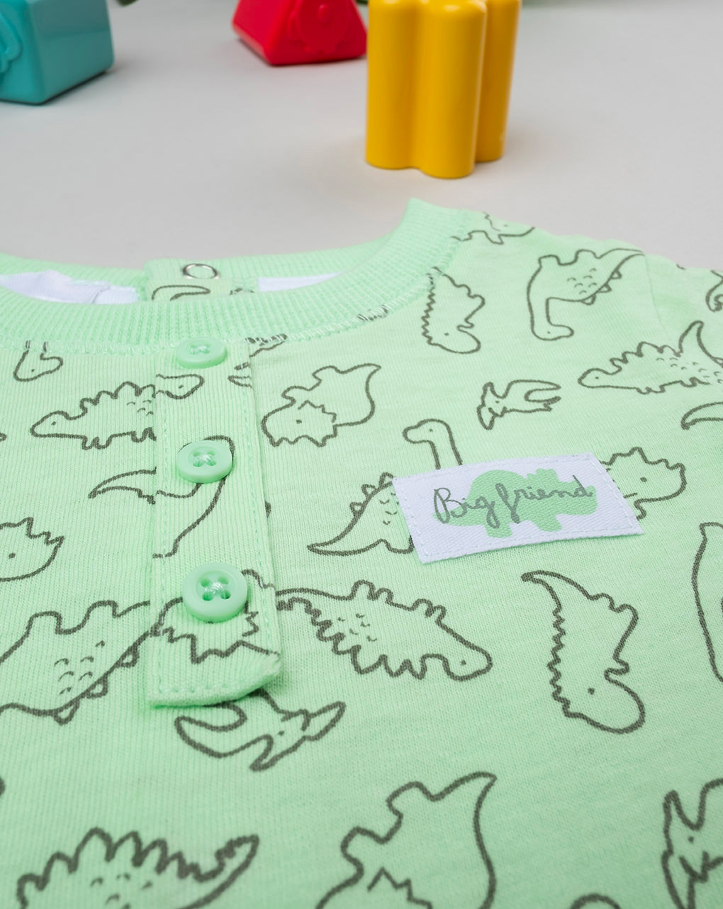 Tutina bimbo happy dino verde