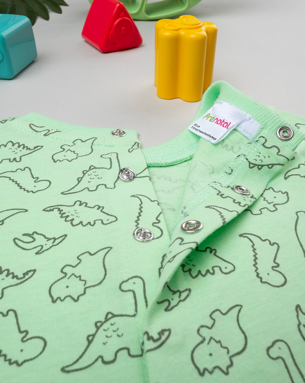 Tutina bimbo happy dino verde
