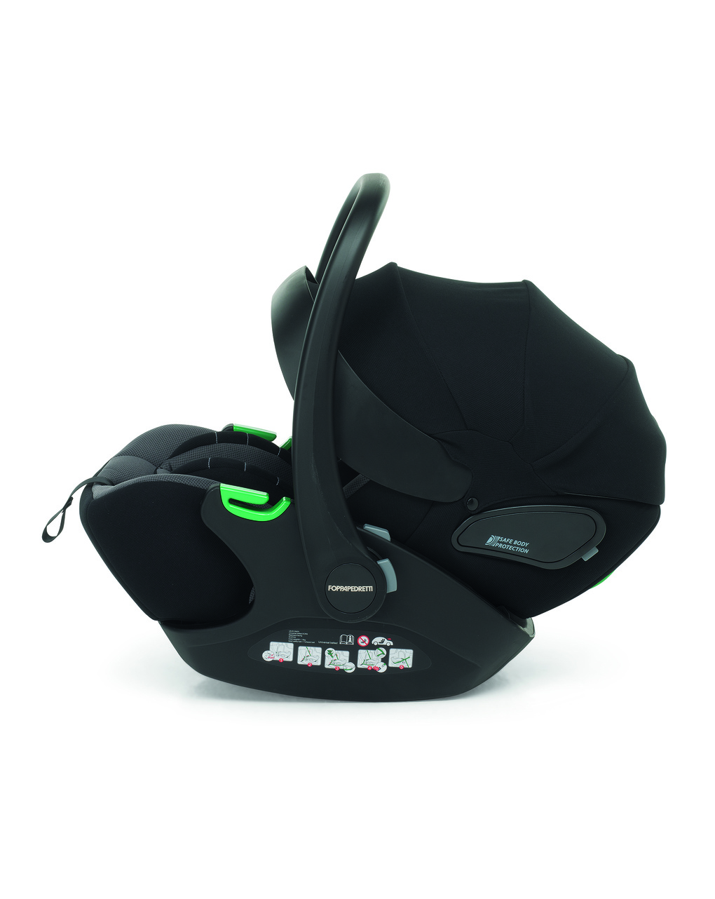 Trio divo glamour + seggiolino rek black + adattatore - foppapedretti