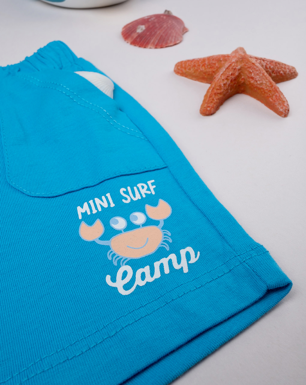 Completo corto neonato maglia + shorts "surf"