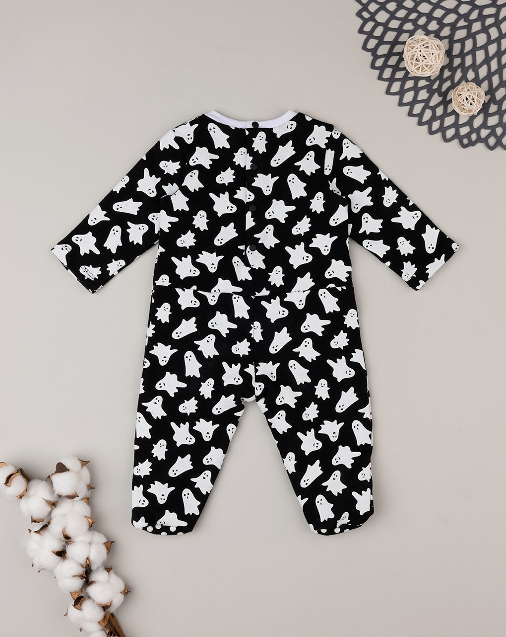 Pigiama halloween neonato con scritta luminosa