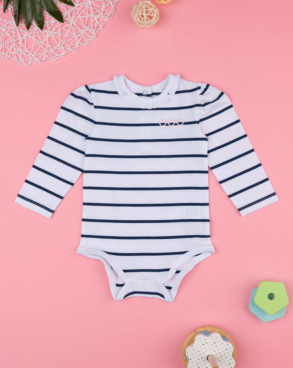 Body bimba rigato blu