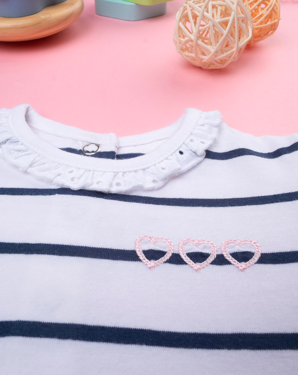 Body bimba rigato blu