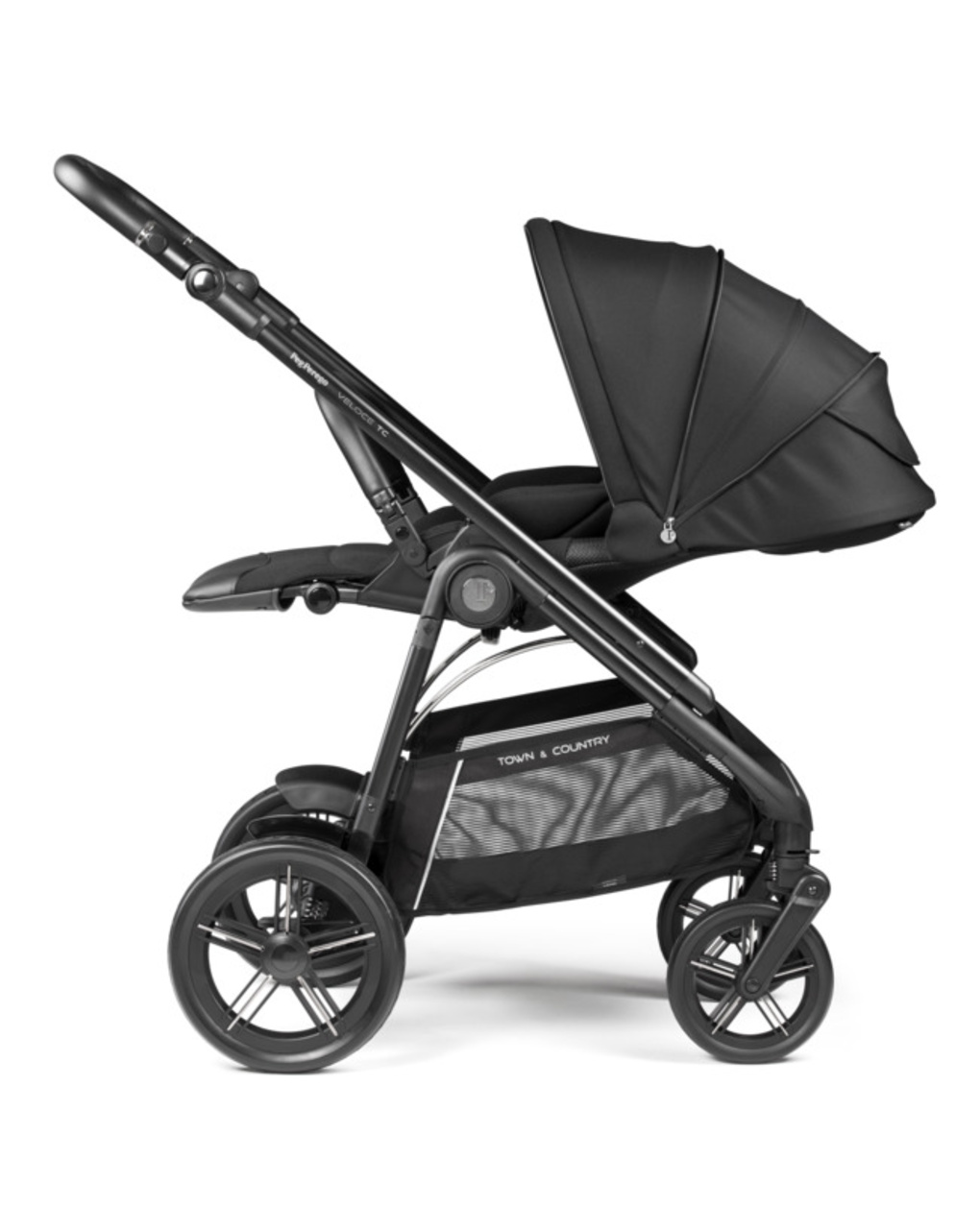 Trio veloce tc belvedere lounge - true black - peg perego