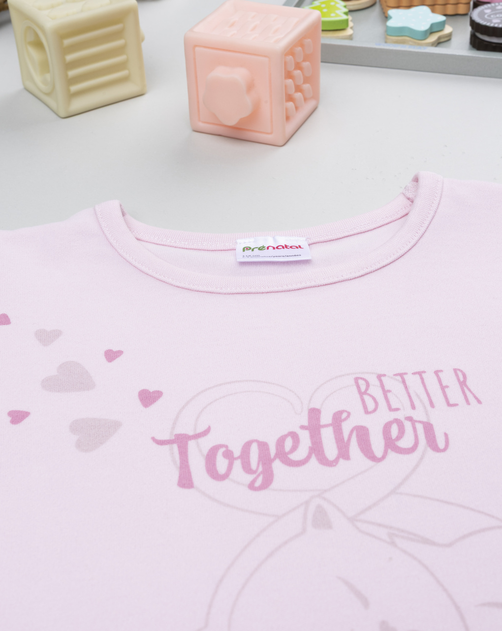 Pigiama bimba rosa gatti