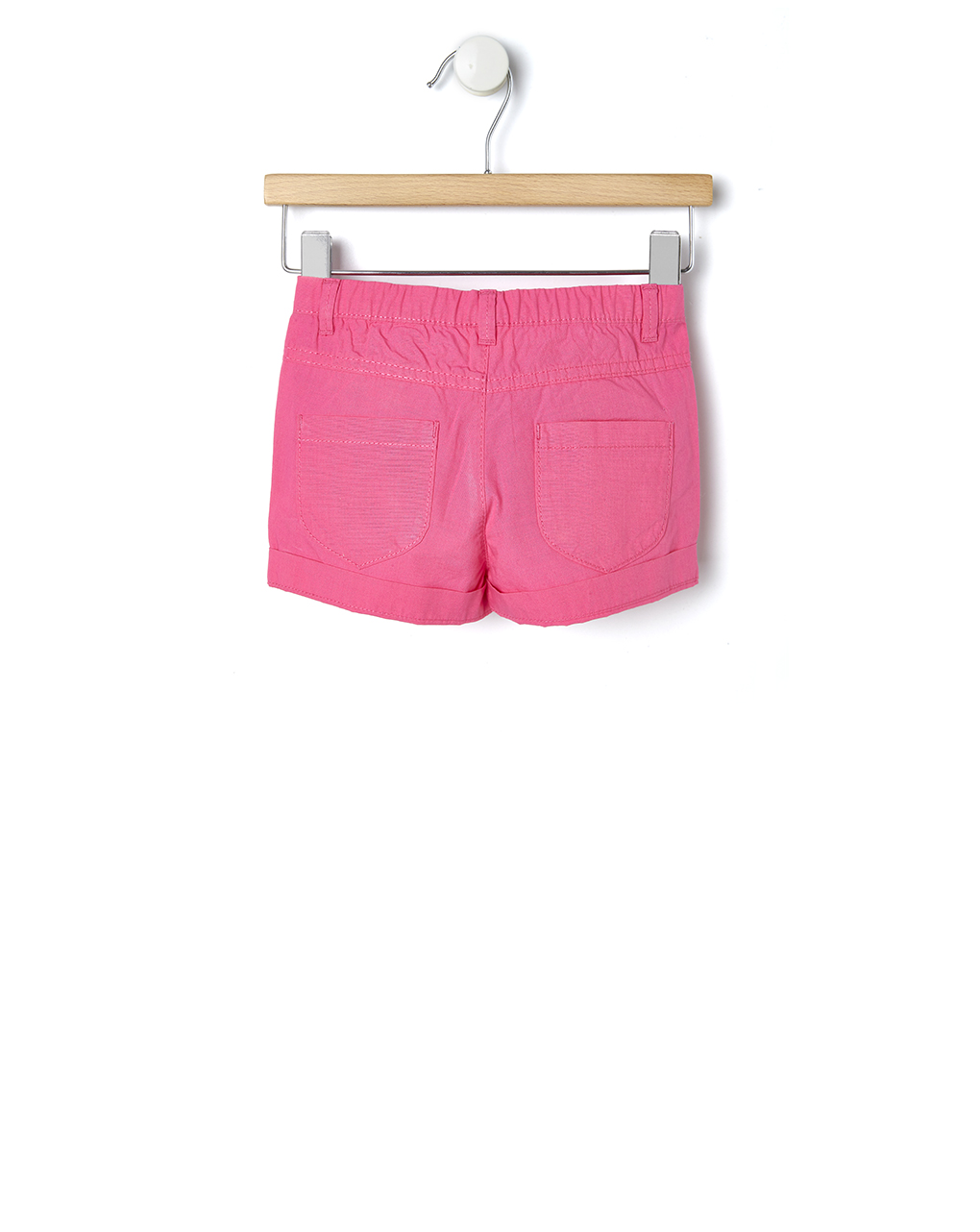 Pantaloncini in popeline fucsia
