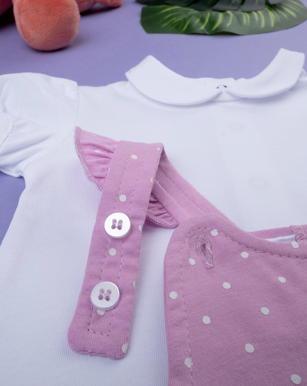 Completo estivo neonata maglia + salopette