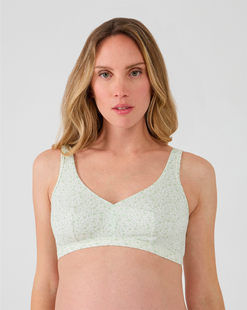 Reggiseno premaman senza ferretto fantasia floreale