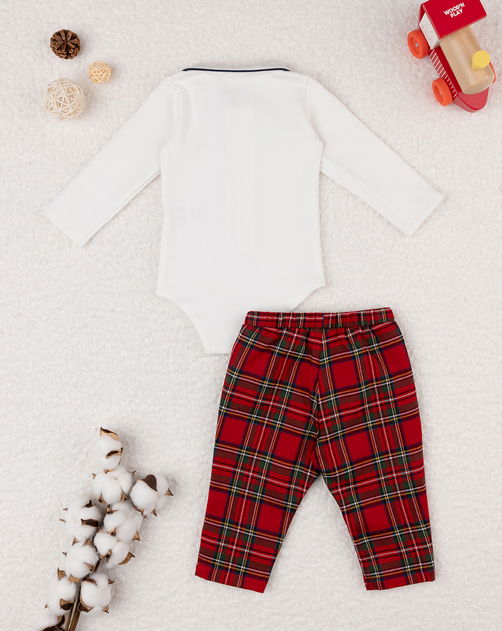 Completo classico bimbo tartan