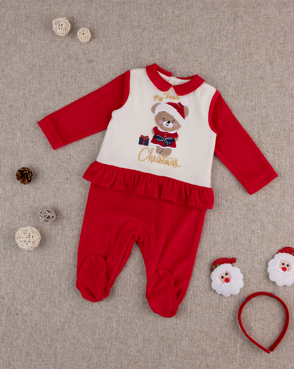 Tutina ciniglia bimba "christmas"