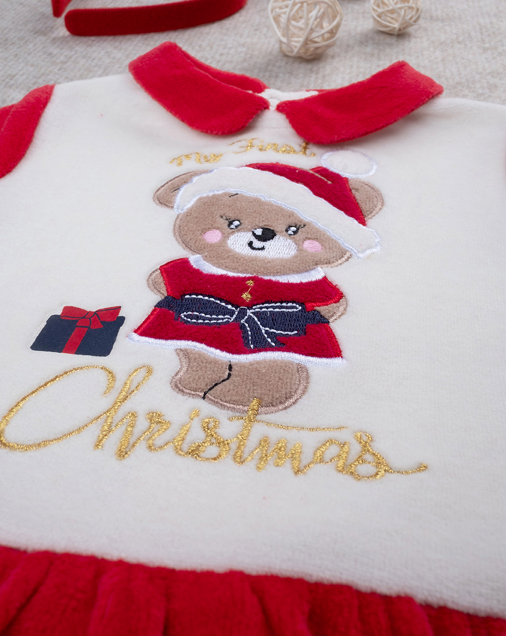 Tutina ciniglia bimba "christmas"