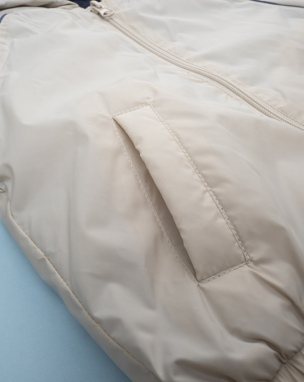 Giubbino bimbo grigio materiale riciclato