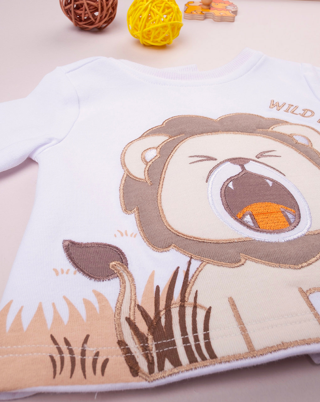 Completo bimbo bianco/beige organic cotton