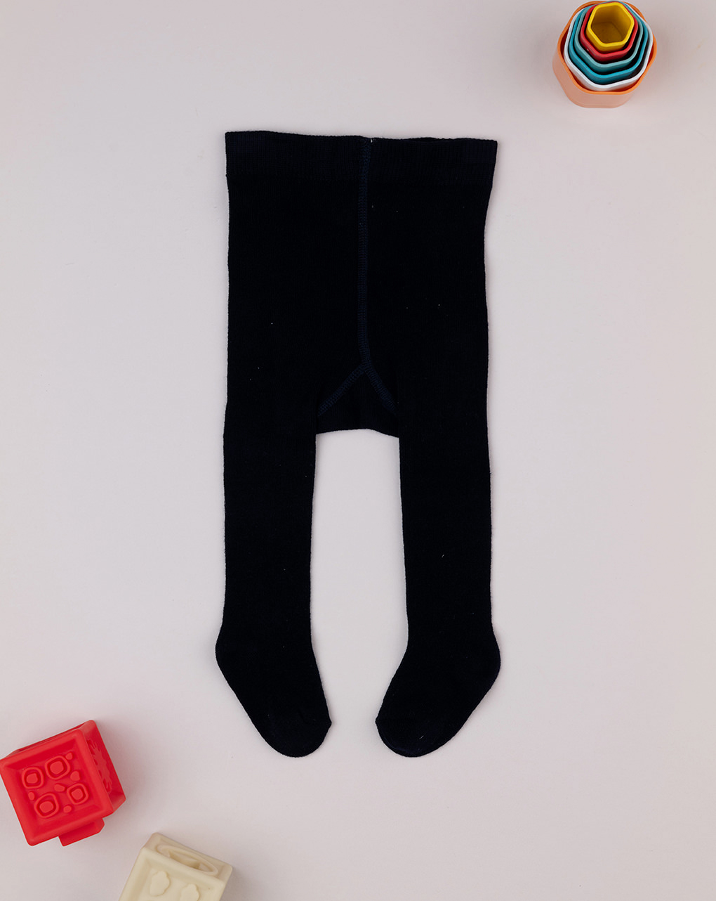 Collant in cotone blu