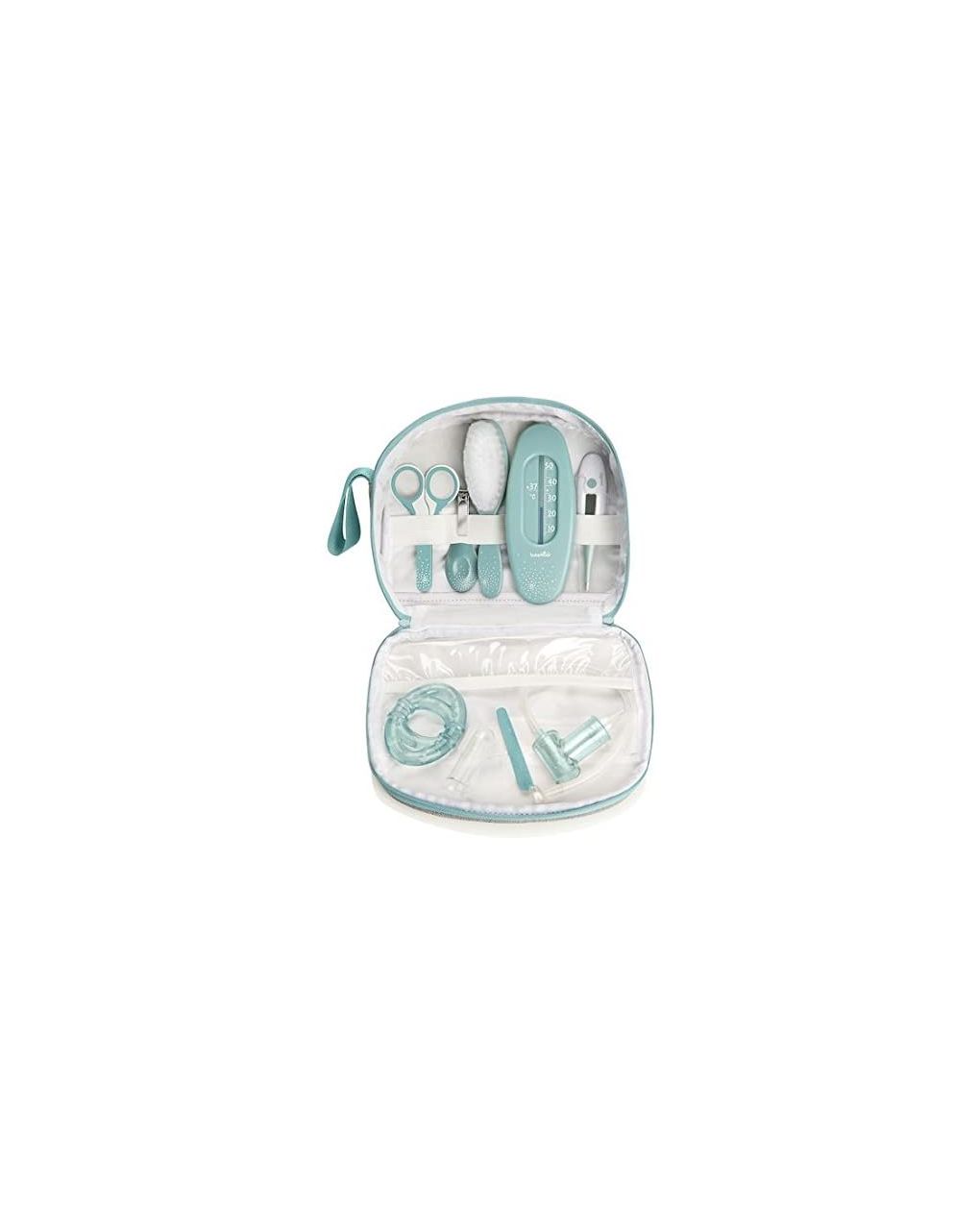 Set per l'igiene e cura del bambino con 9 accessories- verde acqua - babymoov