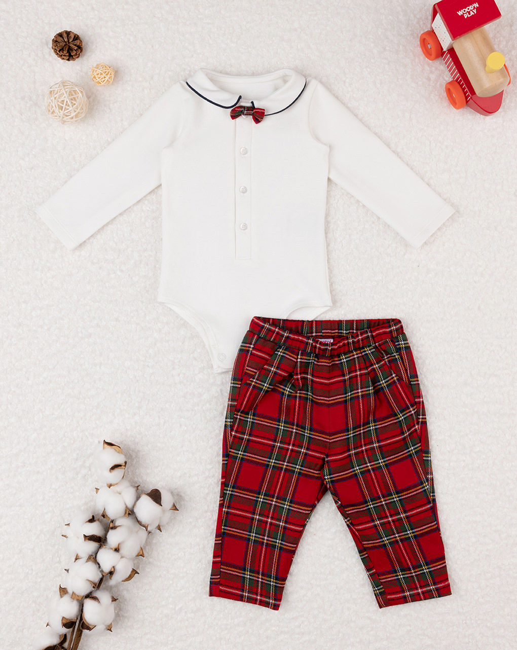 Completo classico bimbo tartan