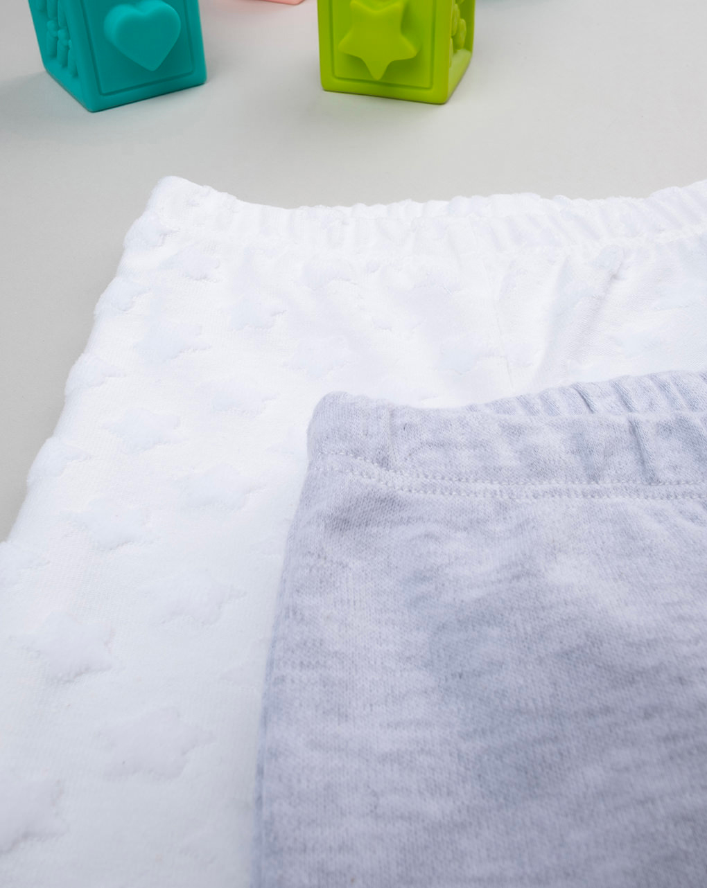 Pack 2 ghette unisex grigie e bianche