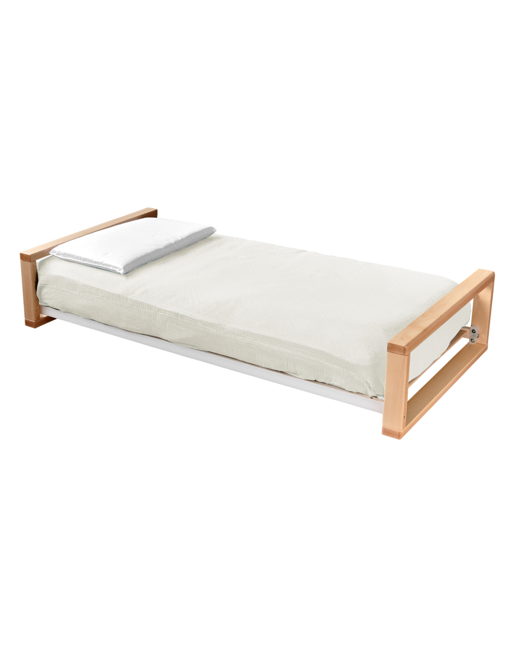 Letto infinito naturale-bianco c/tessile muslin burro - italbaby