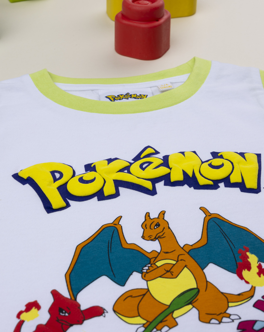 Completo estivo bambino pokemon bianco/verde
