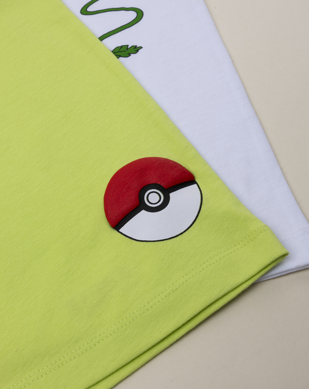 Completo estivo bambino pokemon bianco/verde