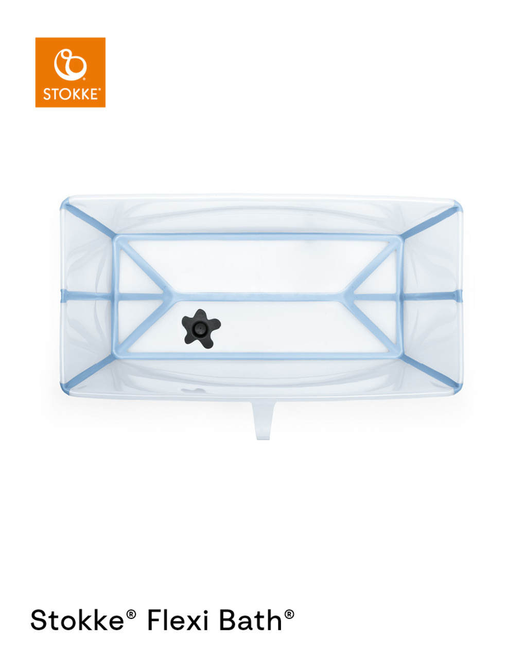 Vaschetta pieghevole flexi bath® x-large bundle ocean blue -  stokke®